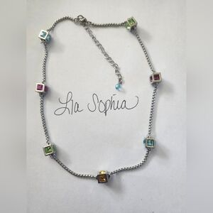 LIA SOPHIA Silver Colorful Necklace